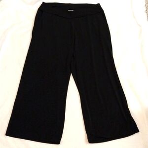 MAUI MAMAS BRAND BLACK SLOUCH PANT ANKLE LENGTH WIDE LEG size large